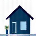 Symbol für Immobilienverkauf: Schlüssel und Haus